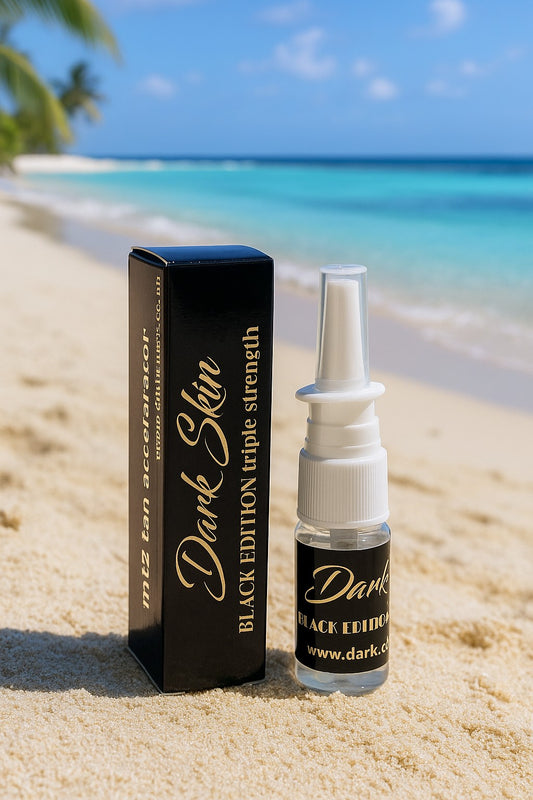 1 Bottle of Dark Skin Black edition triple strength nasal tanners