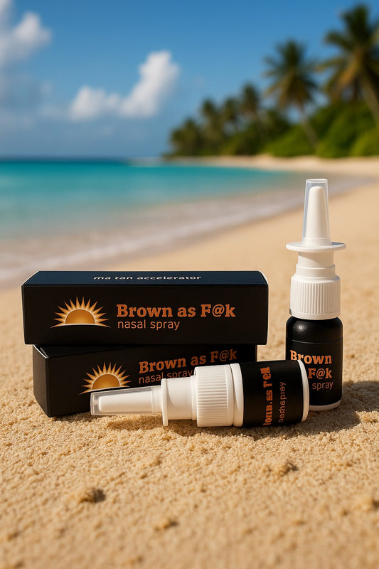 2 Bottles of Brown as F@@k double strength nasal tanners