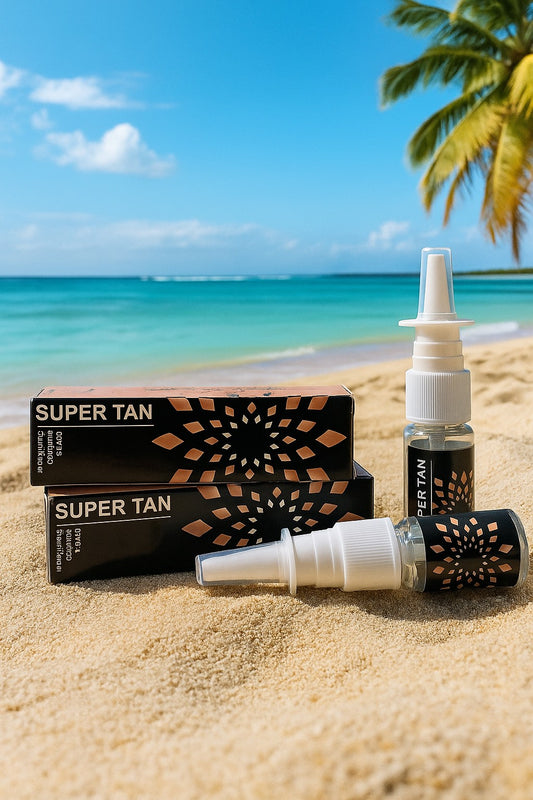 2 Bottles of Super Tan triple strength nasal tanners